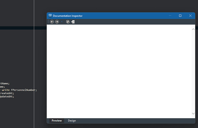 Empty Documentation Inspector